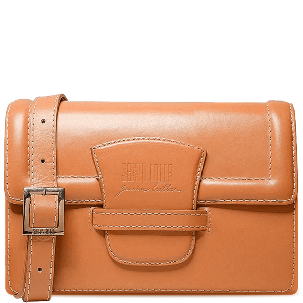 Bolsa Transversal Marrom Couro Pequena - Linha Genuine Leather - Image 3