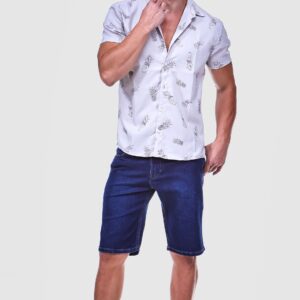 Bermuda Jeans Slim Masculino