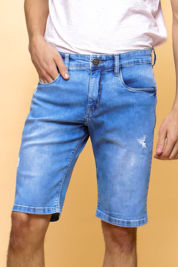 Bermuda Jeans Masculina Slim