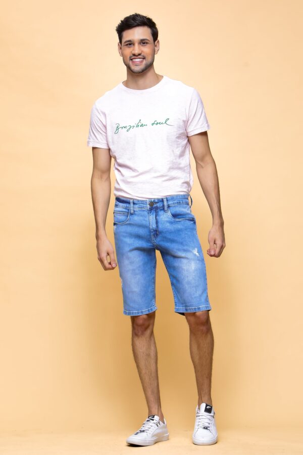 Bermuda Jeans Masculina Slim - Image 3