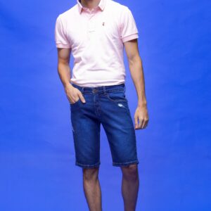 Bermuda Jeans Slim Masculina