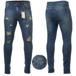 Calça Philipp Plein Masculina Jeans Skinny Escuro