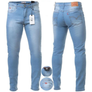 Calça Levis Masculina Jeans Slim Azul Claro