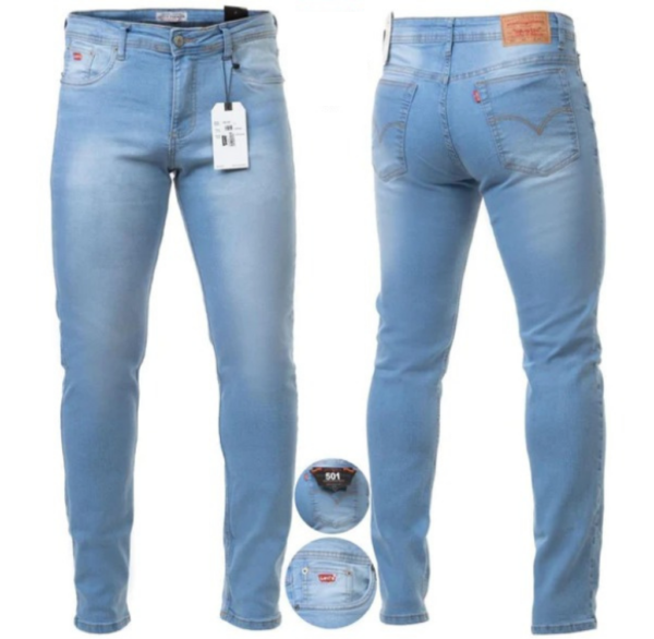 Calça Levis Masculina Jeans Slim Azul Claro