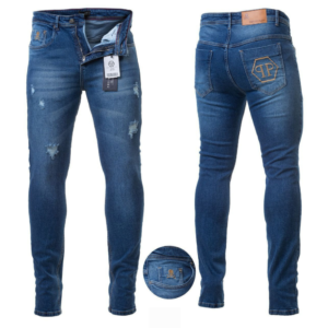 Calça Philipp Plein Masculina Jeans Skinny Azul