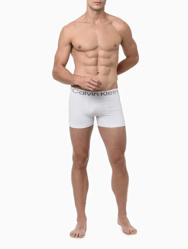 CUECA TRUNK SEM COSTURA CALVIN KLEIN UNDERWEAR BRANCO - Image 3