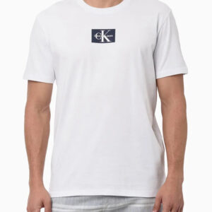 CAMISETA MANGA CURTA CALVIN KLEIN JEANS RE ISSUE RETANGULO BRANCO