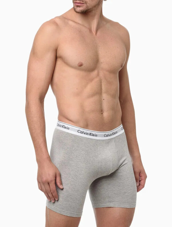 CUECA LONG BOXER MODERN COTTON CALVIN KLEIN UNDERWEAR MESCLA - Image 2