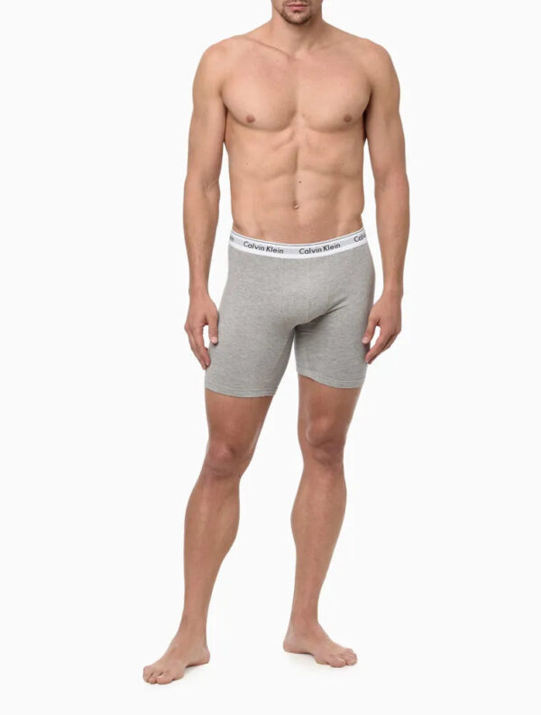 CUECA LONG BOXER MODERN COTTON CALVIN KLEIN UNDERWEAR MESCLA - Image 3