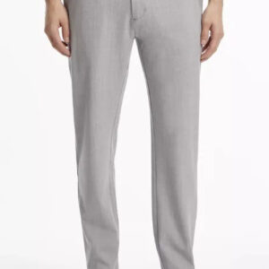 CALÇA MASCULINA ALFAIATARIA COM LÃ CALVIN KLEIN CINZA CLARO