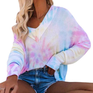 Blusa Feminina Tie Dye Ombro Caído