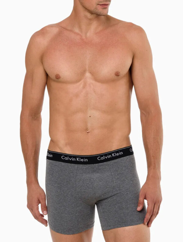 UNDERWEAR BOXER BÁSICA ELÁSTICO COM LOGO CUECA CALVIN KLEIN PRETO - Image 2