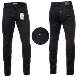 Calça Tommy Hilfiger Masculina Jeans Slim Preto