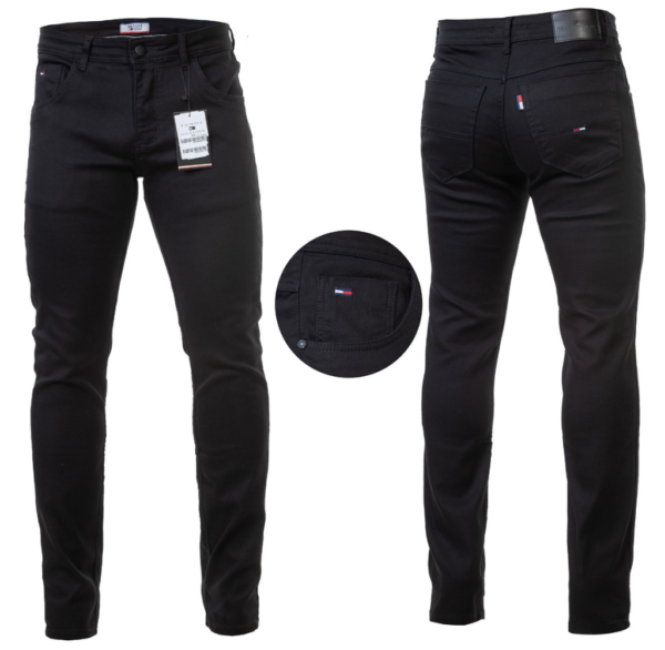 Calça Tommy Hilfiger Masculina Jeans Slim Preto