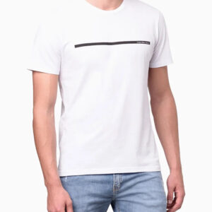 CAMISETA MASCULINA DE ALGODÃO BÁSICA ESTAMPA LOGO PALITO CALVIN KLEIN JEANS BRANCOCAMISETA MASCULINA DE ALGODÃO BÁSICA ESTAMPA LOGO PALITO CALVIN KLEIN JEANS BRANCO