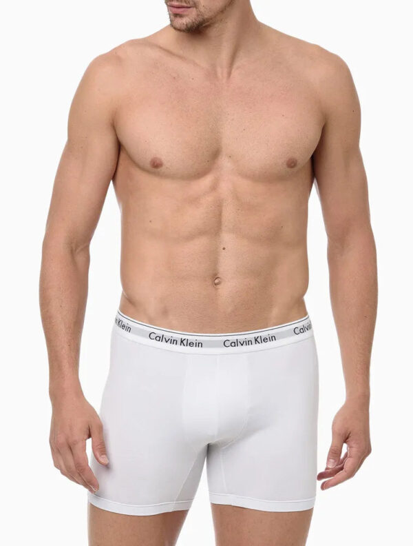 UNDERWEAR BOXER BÁSICA ELÁSTICO COM LOGO CUECA CALVIN KLEIN BRANCO - Image 2