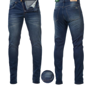 Calça Lacoste Masculina Jeans Slim Azul Escuro