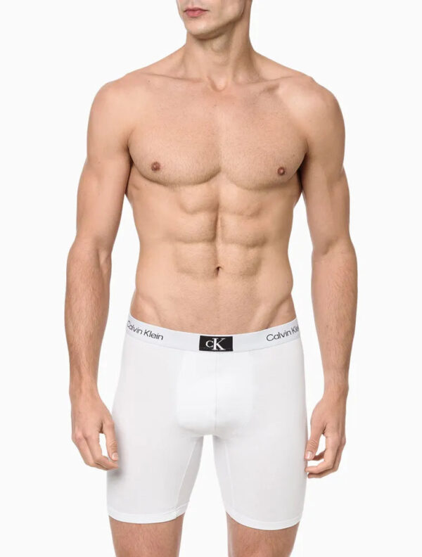 CUECA MASCULINA LONG BOXER COTTON 1996 CALVIN KLEIN UNDERWEAR BRANCO - Image 2