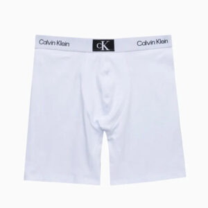 CUECA MASCULINA LONG BOXER COTTON 1996 CALVIN KLEIN UNDERWEAR BRANCO