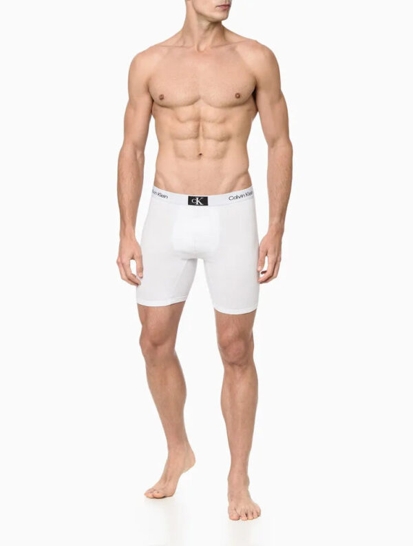 CUECA MASCULINA LONG BOXER COTTON 1996 CALVIN KLEIN UNDERWEAR BRANCO - Image 3