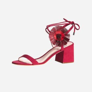 POPPY BLOCK SANDAL - FUCSIA