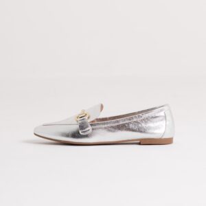 Mocassim Marta Metalizado - Silver