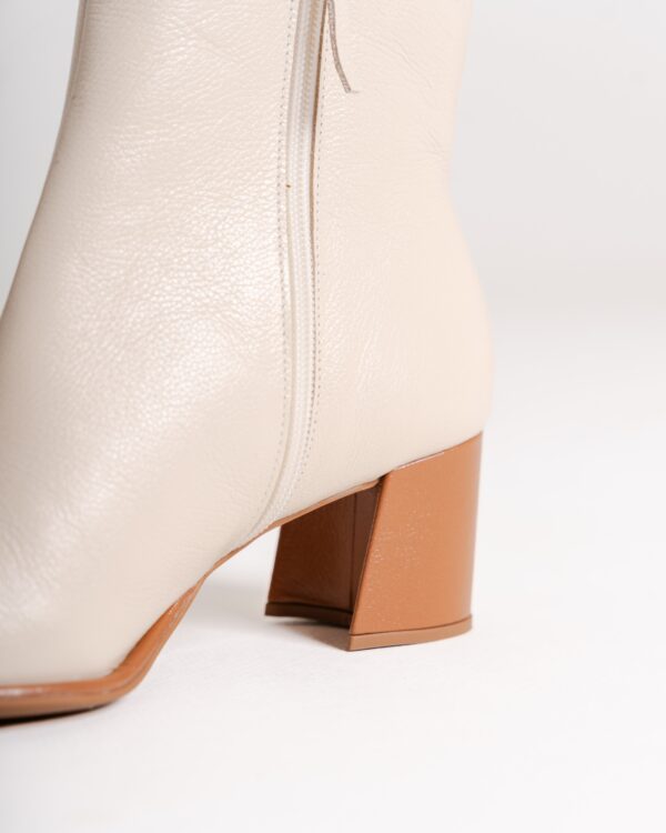 Bota Bianca Bicolor - Off-white e Bege - Image 5