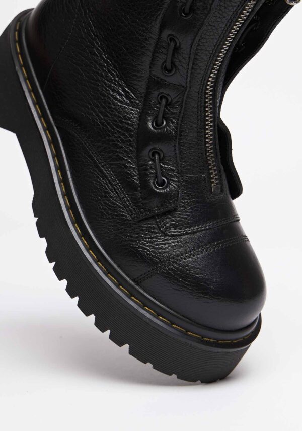 Bota Cano Curto Zíper - PRETO - Image 3