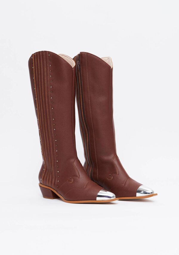 Bota Cano Alto Western - MARROM - Image 2