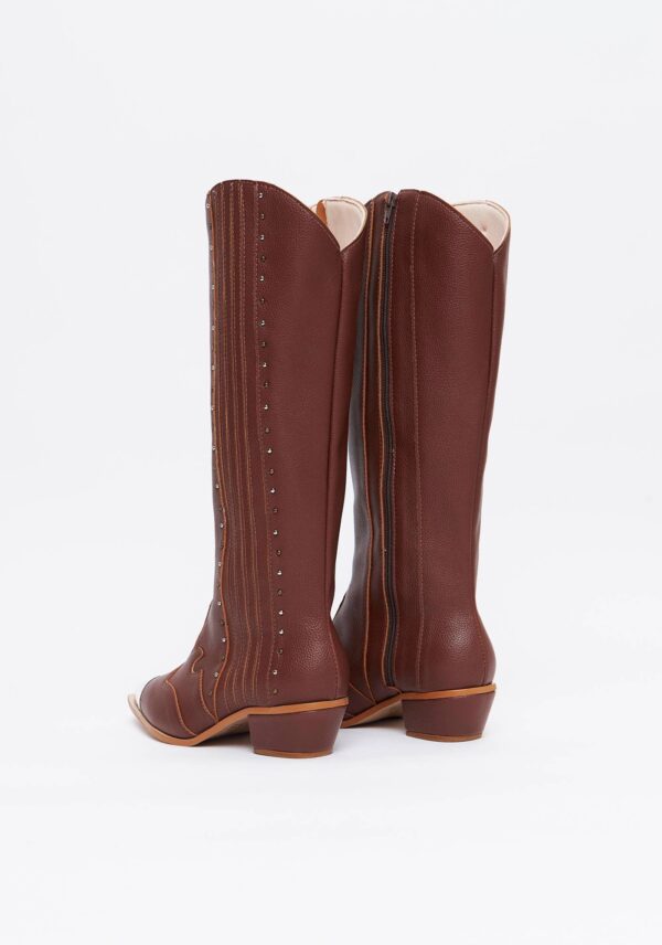 Bota Cano Alto Western - MARROM - Image 4