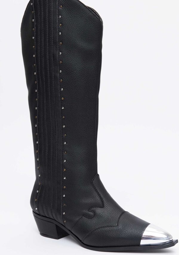 Bota Cano Alto Western - PRETO - Image 3