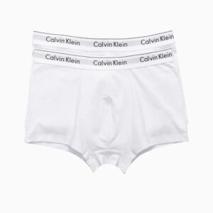 KIT 2 UNDERWEAR TRUNK MODERN COTTON CUECAS CALVIN KLEIN BRANCO