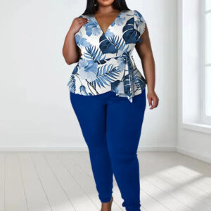 Conjunto Calça e Blusa Plus Size ate 48