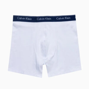 UNDERWEAR BOXER BÁSICA ELÁSTICO COM LOGO CUECA CALVIN KLEIN MARINHO / BRANCO