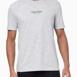 CAMISETA MASCULINA SLIM NEW YORK CINZA MESCLA CALVIN KLEIN