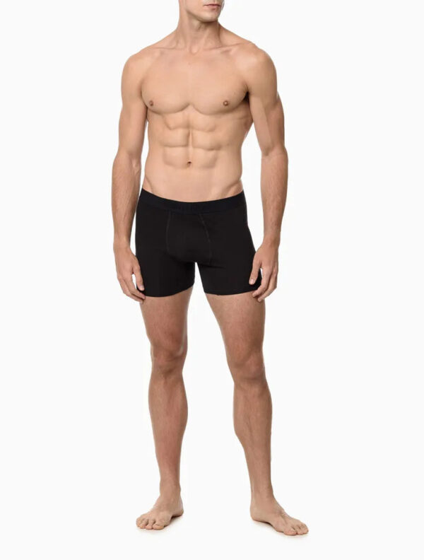 CUECA BOXER COTTON PURE BLACK CALVIN KLEIN UNDERWEAR PRETO - Image 3