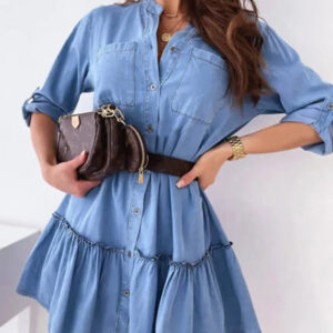 Vestido Curto Jeans Clarie