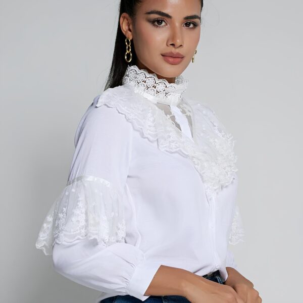 Blusa Feminina de Renda com Babados - Image 2