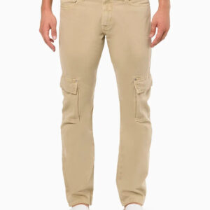 CALÇA MASCULINA COLOR STRAIGHT CARGO CALVIN KLEIN JEANS CAQUI CLARO