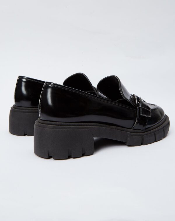 Mocassim Chunky com Fivela de Metal - Preto - Image 2