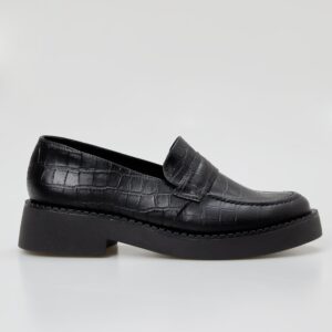 Mocassim Clássico Croco - Preto