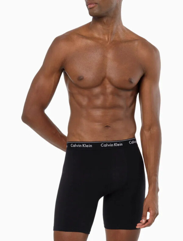 CUECA LONG BOXER MODERN COTTON CALVIN KLEIN UNDERWEAR PRETO - Image 2