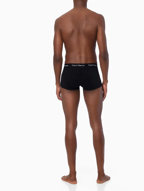 KIT 4 UNDERWEAR TRUNK CLASSIC CINTURA BAIXA COM ELASTANO ELÁSTICO CUECA CALVIN KLEIN PRETO - Image 3