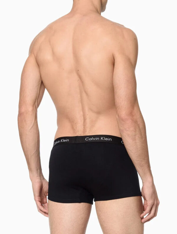 KIT 4 UNDERWEAR TRUNK CLASSIC CINTURA BAIXA COM ELASTANO ELÁSTICO CUECA CALVIN KLEIN PRETO - Image 4